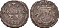 Würzburg Bistum: Kipper Kupfer Kreuzer Johann Gottfried von Aschhausen, 1617-1622: -