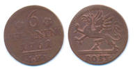Rostock Stadt: 6 Pfennig