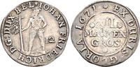 Braunschweig Calenberg 12 Mariengroschen Johann Friedrich 1665-1679 -