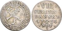 Norwegen 8 Skilling Christian VI.1730-1746 -