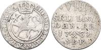 Norwegen 8 Skilling Christian VI.1730-1746 -