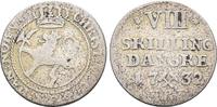 Norwegen 8 Skilling Christian VI.1730-1746 -