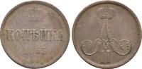 Russland 1 Kopeke 1863 BM Alexander II.1855-1881 ss Warschau