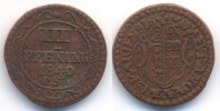 Wismar Stadt 3 Pfennig 1840
