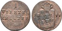 Würzburg Grossherzogtum: 1/4 Kreuzer 1811 Ferdinand von Österreich, 1806-1814: ss-vz