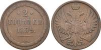 Russland: 2 Kopeken Warschau 1859 BM Alexander II, 1855-1881: ss