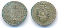 Schaumburg Lippe: Wilhelm, 1807-1860. 4 Pfennig -