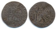 Sachsen: Friedrich II. mit seiner Gemahlin. Schwertgroschen