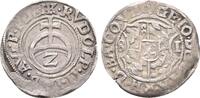 Pfalz Veldenz: 1/2 Batzen Weinburg 1581 Georg Johann, 1544-1592: ss