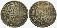Anhalt Zerbst: Carl Wilhelm, 1667-1718. 2/3 Taler
