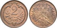 Österreich: 2 Heller 1894 Franz Joseph I, 1848-1916: f.st