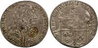 Sachsen Lauenburg: 2/3 Taler mit gegenstempel des fränkischen Kreises Julius Franz, 1666-1689: -