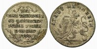 Pfalz, Kurlinie: Karl Theodor, 1742-1799. Silberabschlag vom Dukat