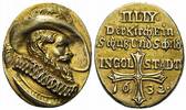 Ingolstadt Stadt: Ovale Gussmedaille "Auf den Tod v.