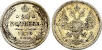 Russland: 20 Kopeken St. Petersburg Alexander II, 1855-1881: -