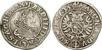 Habsburg: 3 Kreuzer Prag 1635 Leopold I, 1657-1705: ss
