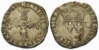 Frankreich: Heinrich IV., 1589-1610. 1/4 Ecu