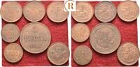 Finnland: Nikolaus II. von Russland, 1894-1917: Lot 7 Münzen  vz-prfr