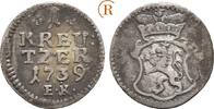 1 Kreuzer 1739 EK Hanau Münzenberg: Wilhelm VIII, 1736-1760: ss+, selten !!