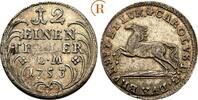 Braunschweig Wolfenbüttel: 1/12 Taler Karl I, 1735-1780: -