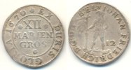 Braunschweig Calenberg 12 Mariengroschen 1670