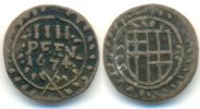 Trier Erzbistum 4 Pfennig 1674