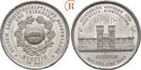 Pommern Stettin Stadt: Zinnmedaille auf die Ausstellung 1865 ss-vz kleiner Kratzer