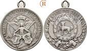 Schweiz St. Gallen Lichtensteig: Silbermedaille auf d. Schützenfest in Lichtensteig 1897 ss Henkel