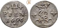 2 Pfennig 1696 Hildesheim Bistum: Jobst Edmund von Brabeck, 1688-1702: ss