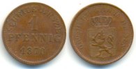 Hessen-Darmstadt: Ludwig III., 1848-1877. Pfennig
