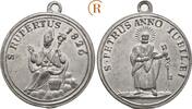Habsburg Salzburg: Tragbare Zinnmedaille auf das Papstjubiläum -