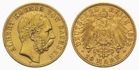 Sachsen: Albert, 1873-1902. 10 Mark