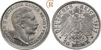 Kaiserreich: Preussen: Münzprobe: 20 Mark Probeabschlag in Zinn, ohne Randschrift 1911 A Wilhelm II,
