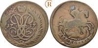 Russland: 2 Kopeken deutlich überprägt 1757 Elisabeth I, 1741-1761: ss