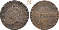 Frankreich: 1 Centime Paris 1848 A 2. Republik, 1848-1852: Stempelglanz