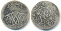 Mecklenburg Schwerin 2 Schilling 1704