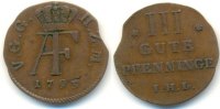 Mecklenburg Strelitz 3 Pfennig 1793