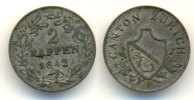 Schweiz: Zürich 2 Rappen 1842