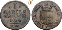 Waldeck: 1 Mariengroschen 1814 FW Georg Heinrich, 1813-1845: ss-vz hübsche Erhaltung !!