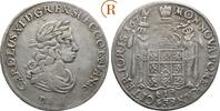 Pommern unter Schweden: 1/3 Taler Stettin Karl XI, 1660-1697: -