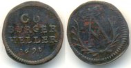 Sachsen Coburg 1 Heller 1691