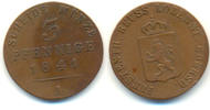 Reuss Lobenstein Ebersdorf 3 Pfennig 1841 A