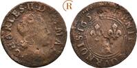 Denier 1657 Frankreich Ardennes Charleville: Charles II, 1637-1659: ss