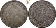 Taler Stuttgart 1761 Württemberg: Karl Eugen, 1744-1793: ss Prägeschwächen, Patina