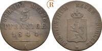 Reuss jüngere Linie zu Schleiz: 3 Pfennig Heinrich LXII, 1818-1854: -