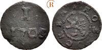 1 Pfennig 1705 Rostock Stadt:  ss selten !!