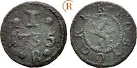 1 Pfennig 1735 Rostock Stadt:  ss selten !!