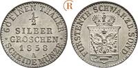 1/2 Silbergroschen 1858 A Schwarzburg Sondershausen: Günther Friedrich Karl II, 1835-1880: Stempelfrisch. Feine Erhaltung !!