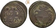Brandenburg Bayreuth: 1 Heller Christian Ernst, 1655-1712: -