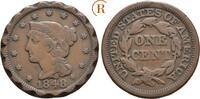 USA: 1 Cent 1848 ss Rand gekerbt 25,00 EUR  zzgl. 3,00 EUR Versand